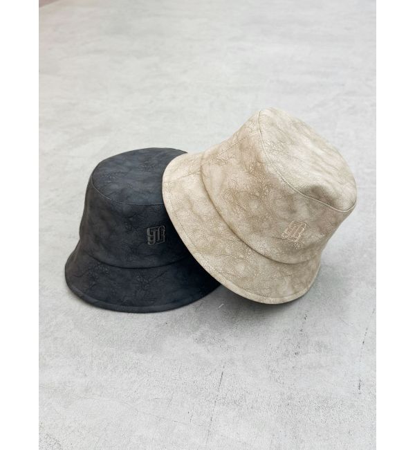 GYDA「パターンフェイクレザーバケットハット」|ハット|