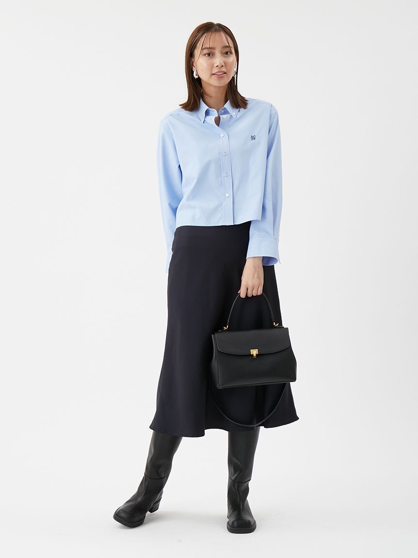 Mila Owen「クワットサテンナロースカート」|スカート|