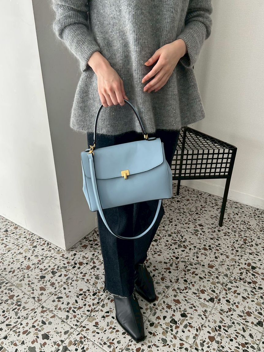 Mila Owen「メタルモチーフスクエアバッグ」|ショルダー・メッセンジャー|