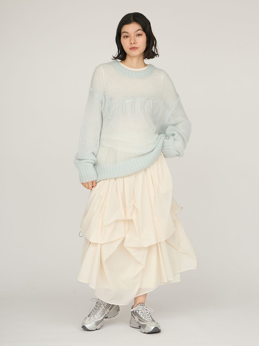 emmi atelier「タックドロストボリュームスカート」|スカート|