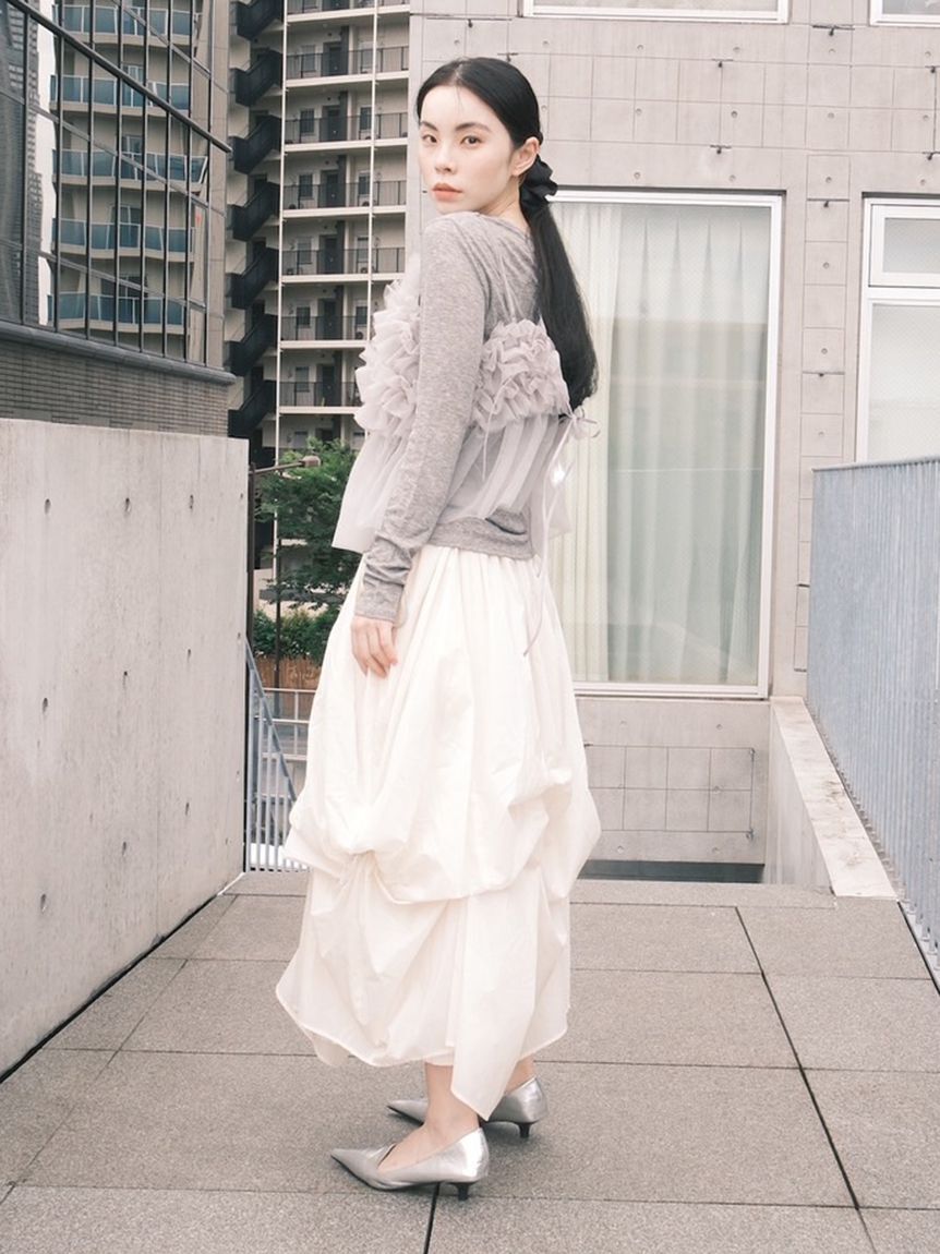 emmi atelier「タックドロストボリュームスカート」|スカート|