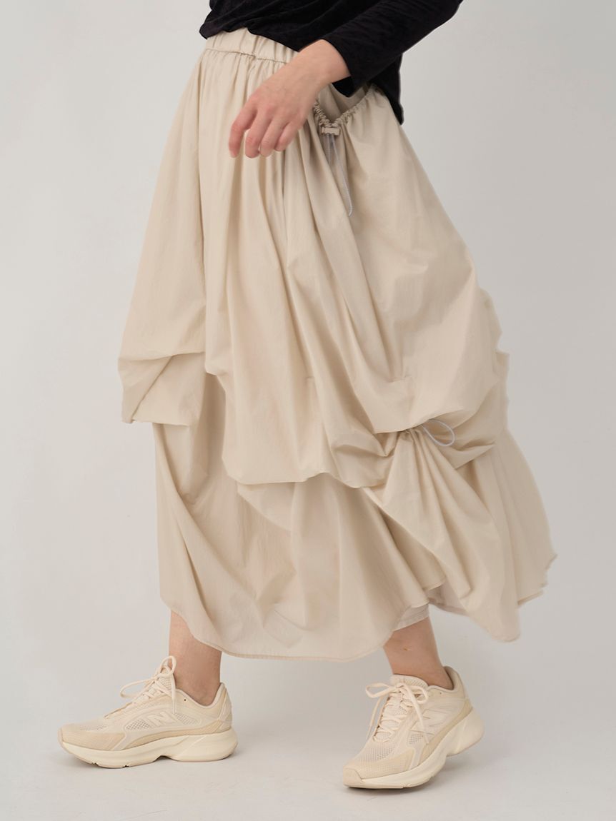 emmi atelier「タックドロストボリュームスカート」|スカート|LGRY