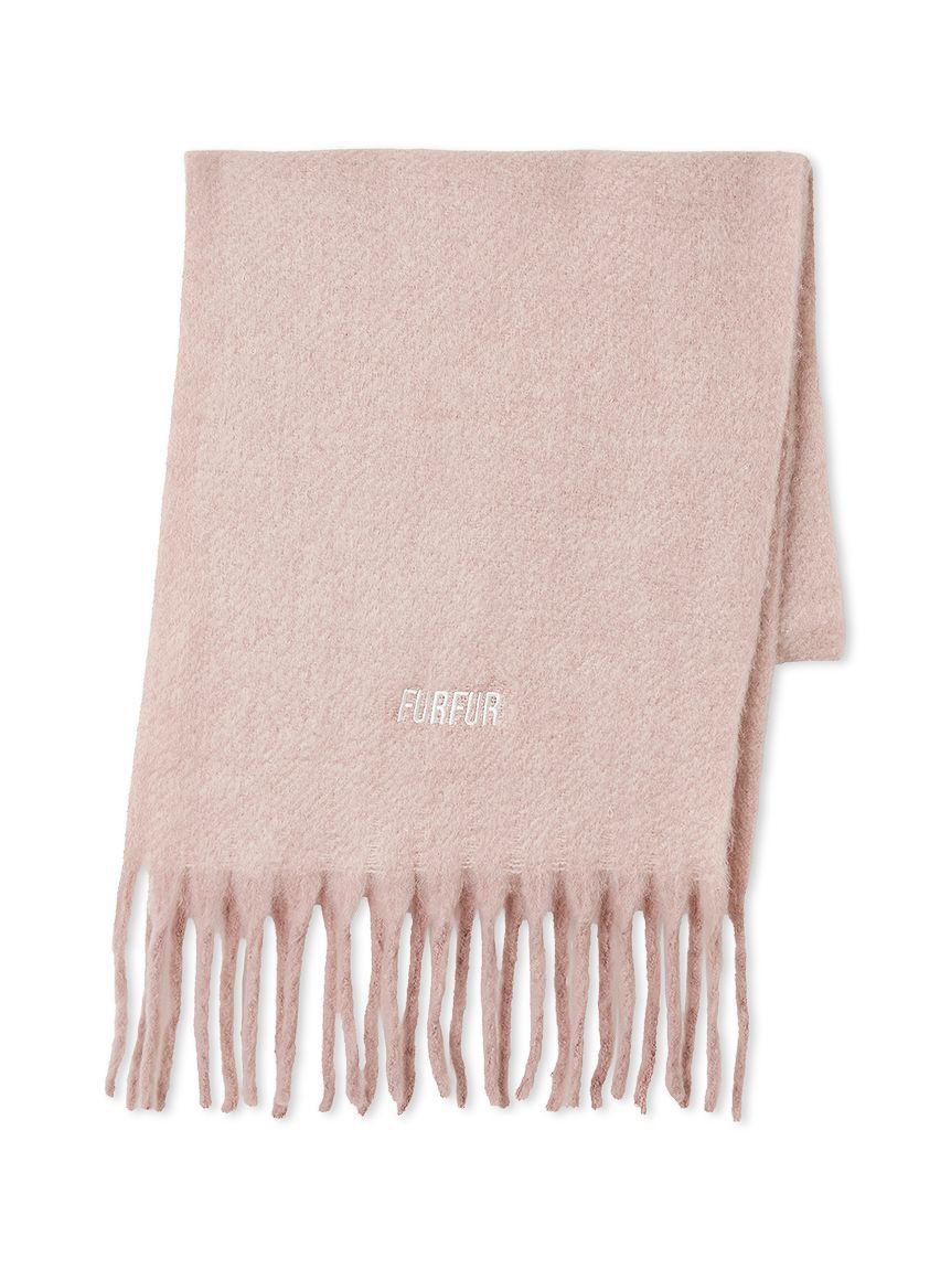 FURFUR「ロゴ刺繍フリンジストール」|マフラー|PNK