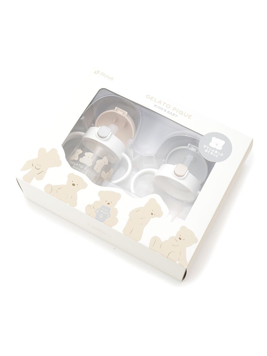 gelato pique kids&baby「【BABY】スタイ付きステップアップマグセットR」|その他ベビー用品|
