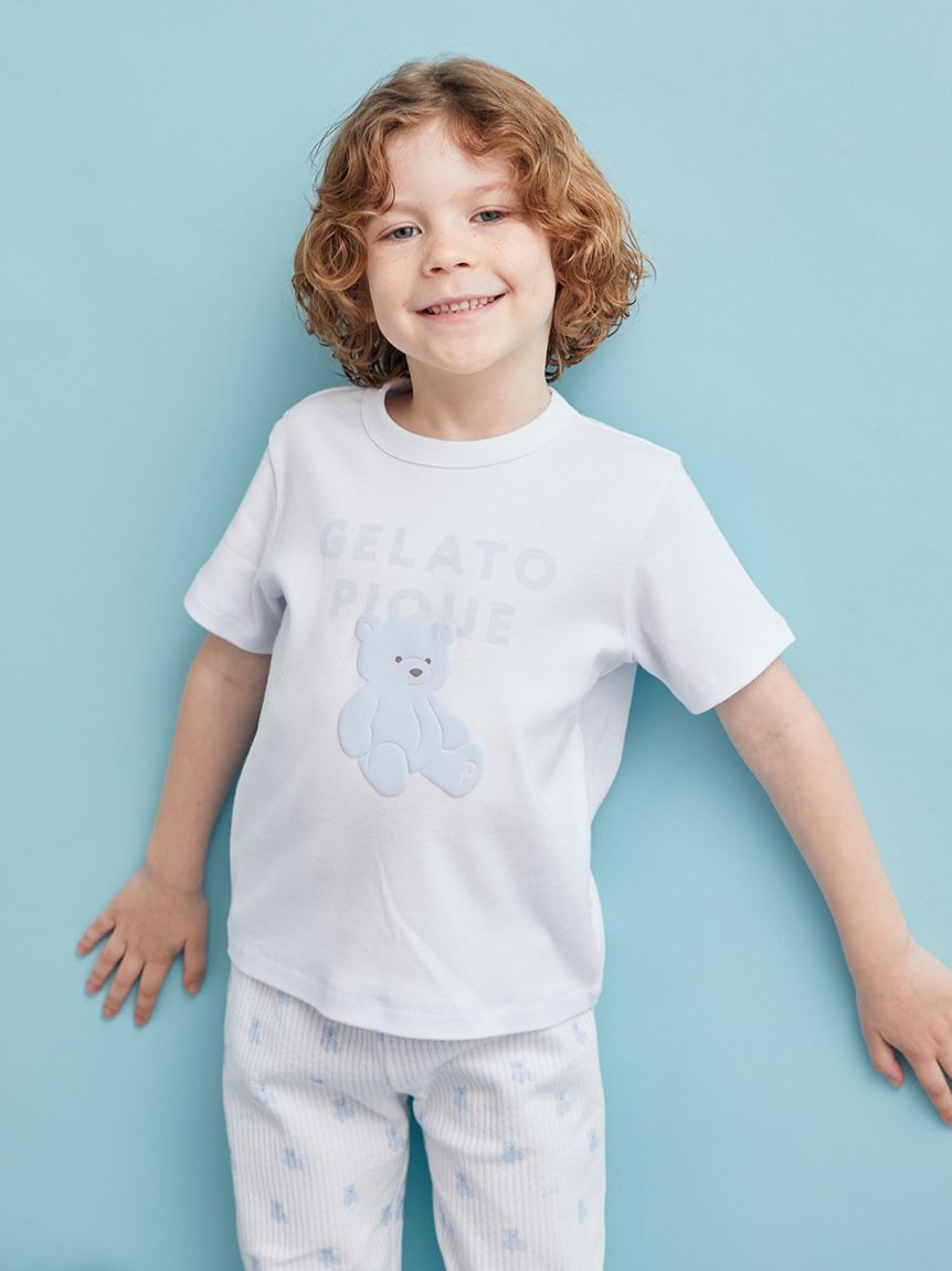 gelato pique kids&baby「【KIDS】ぬいぐるみワンポイントTシャツ」|ルームウェア|