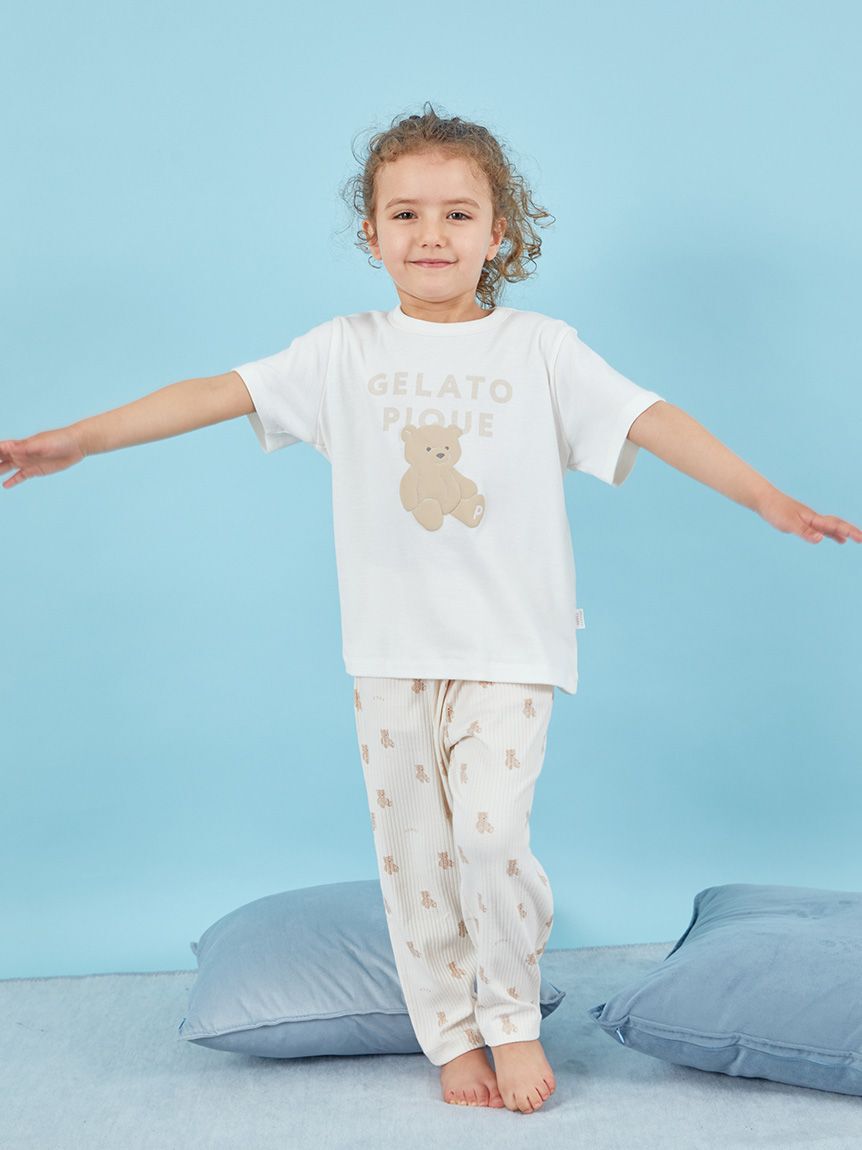 gelato pique kids&baby「【KIDS】ぬいぐるみワンポイントTシャツ」|ルームウェア|