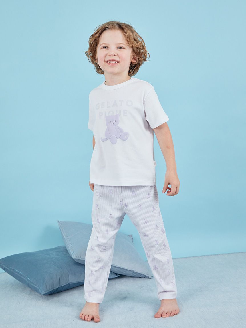 gelato pique kids&baby「【KIDS】ぬいぐるみワンポイントTシャツ」|ルームウェア|