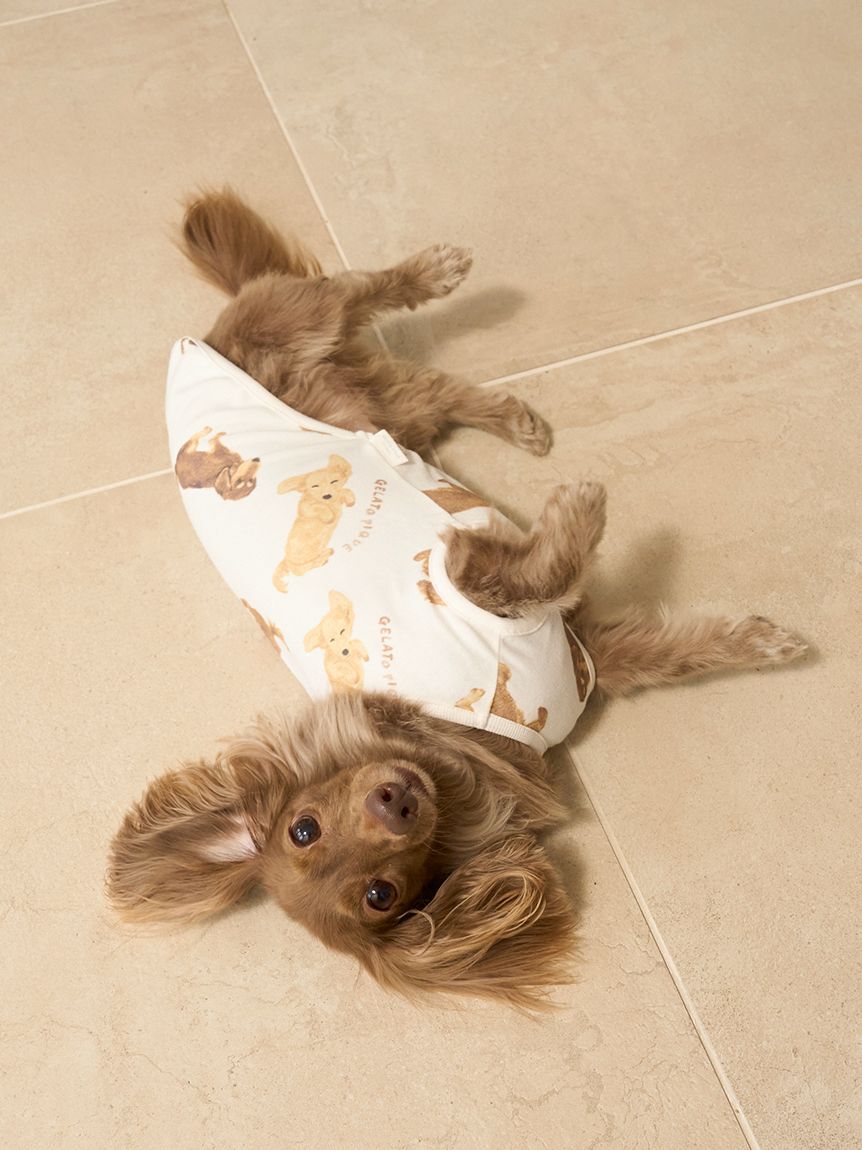  GELATO PIQUE CAT&DOG「【CAT&DOG】ダックスフンド柄カットソープルオーバー」|その他|