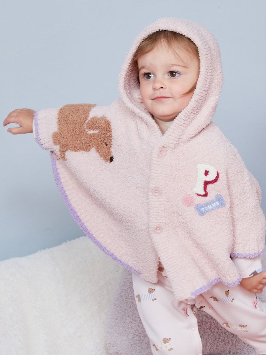GELATO PIQUE KIDS & BABY「【BABY】ベビモコダックスフンドジャガードポンチョ」|その他ベビーウェア|