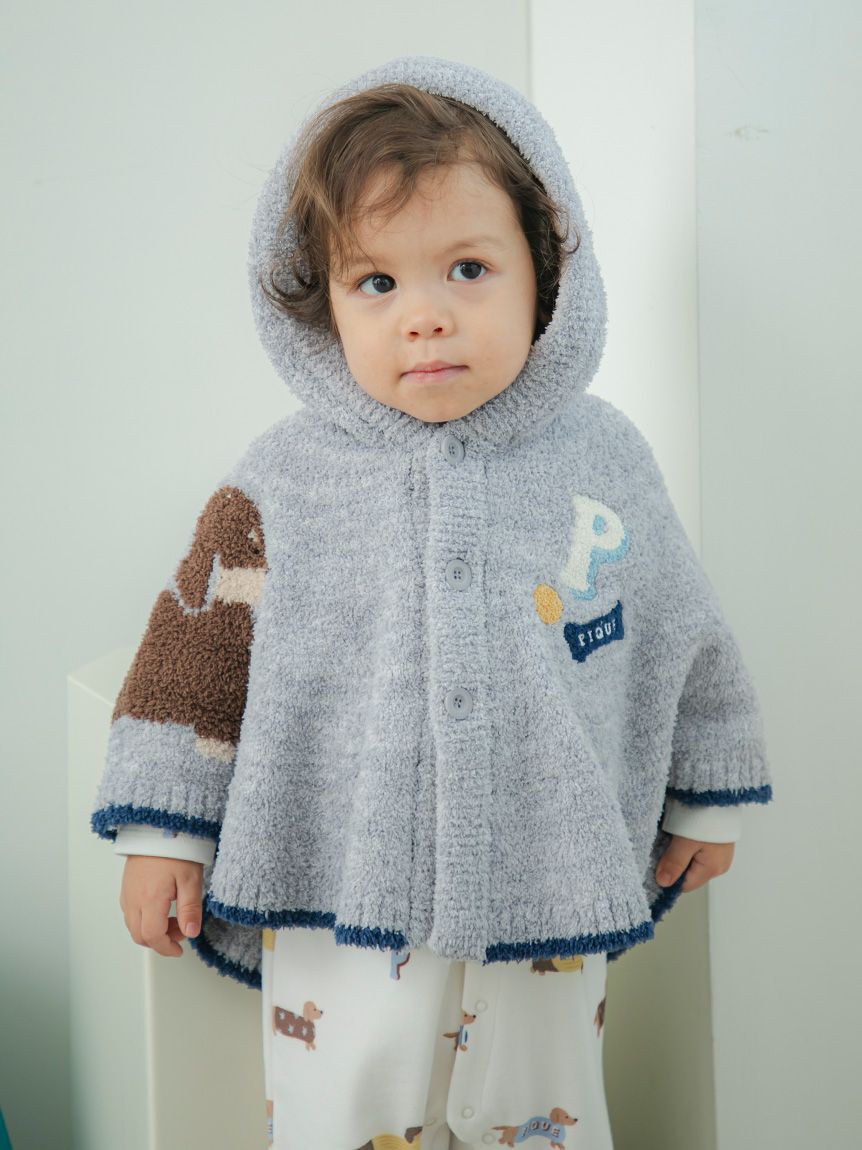 GELATO PIQUE KIDS & BABY「【BABY】ベビモコダックスフンドジャガードポンチョ」|その他ベビーウェア|
