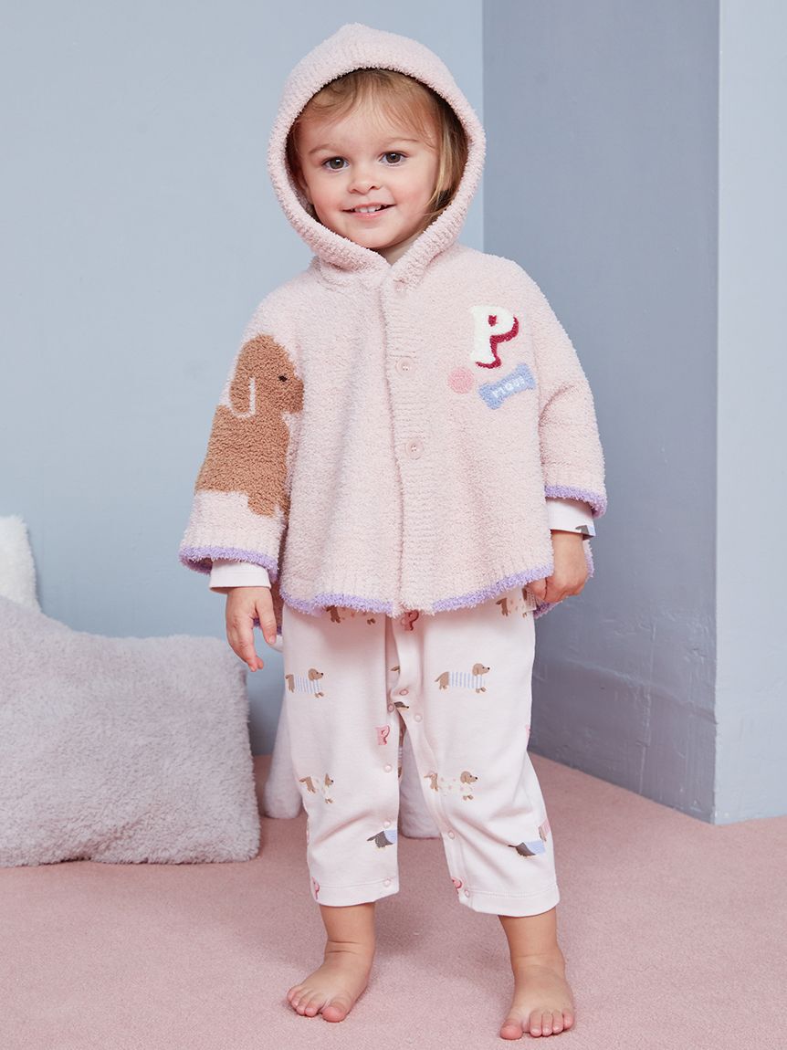 GELATO PIQUE KIDS & BABY「【BABY】ベビモコダックスフンドジャガードポンチョ」|その他ベビーウェア|