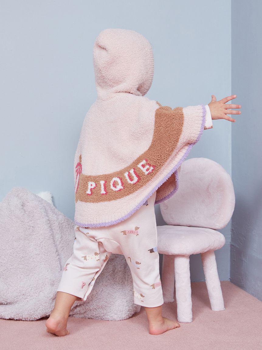 GELATO PIQUE KIDS & BABY「【BABY】ベビモコダックスフンドジャガードポンチョ」|その他ベビーウェア|
