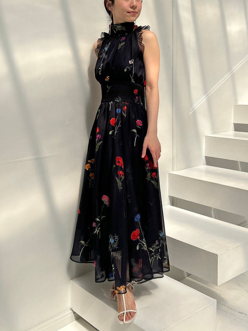 SNIDEL「バックリボンシフォンワンピース」|ワンピース|