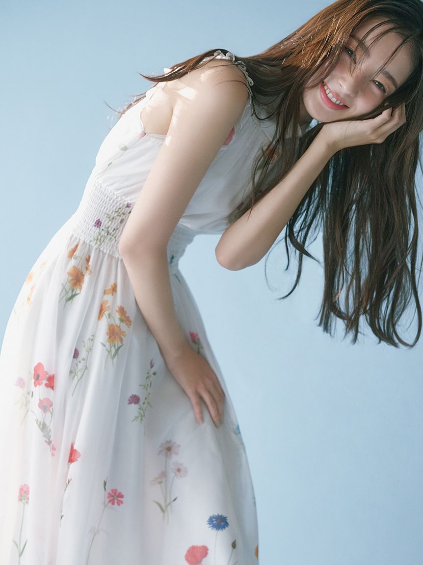 SNIDEL「バックリボンシフォンワンピース」|ワンピース|FLOWER