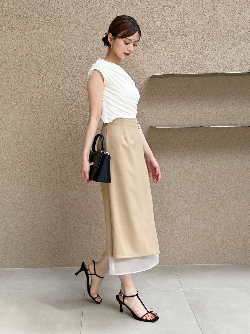 SNIDEL「ルーズネックカットプルオーバー」|Tシャツ・カットソー|