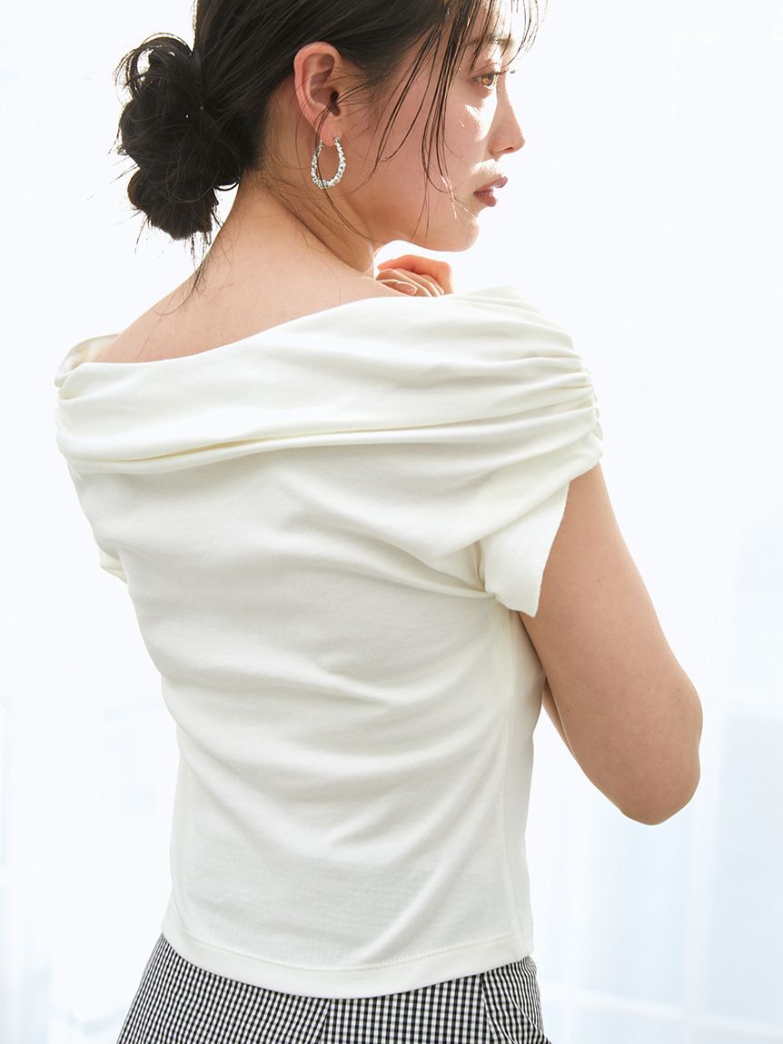 SNIDEL「ルーズネックカットプルオーバー」|Tシャツ・カットソー|