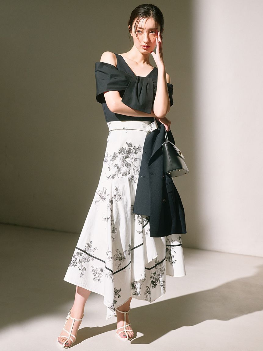 SNIDEL「ハンカチヘムスカート」|スカート|