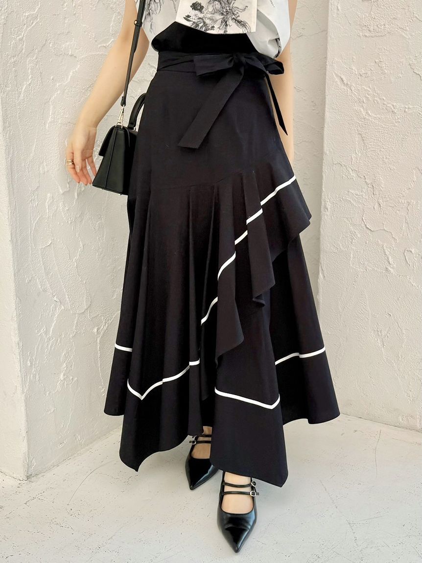 SNIDEL「ハンカチヘムスカート」|スカート|NVY