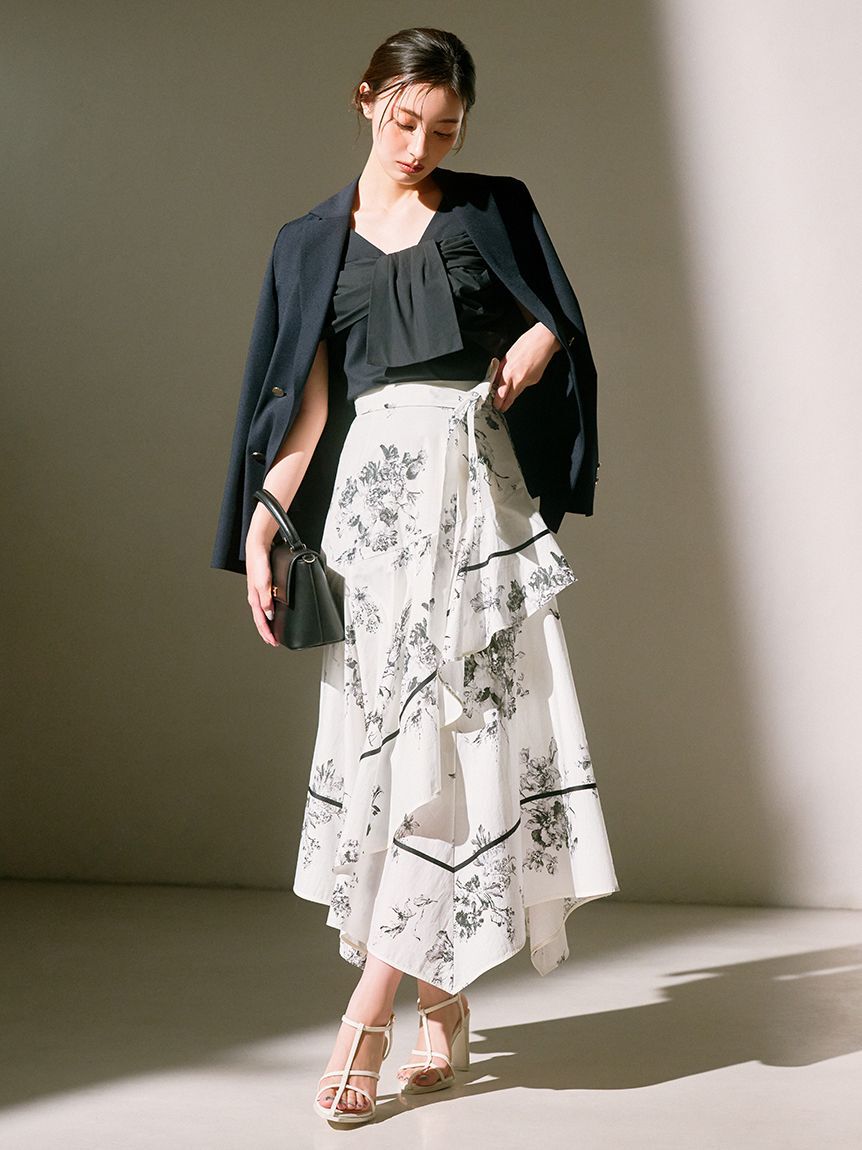 SNIDEL「ハンカチヘムスカート」|スカート|FLOWER