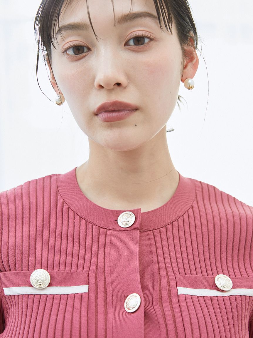 SNIDEL「メタルボタンニットセットアップ」|ワンピース|