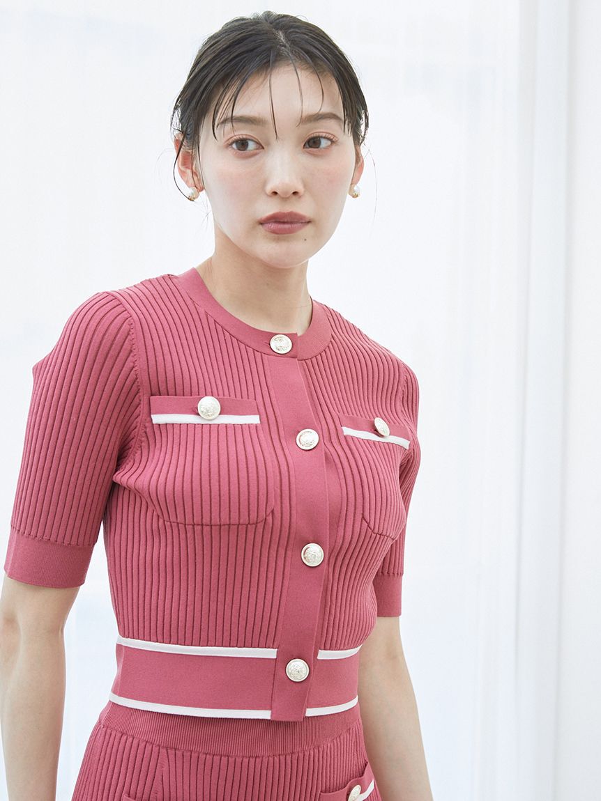 SNIDEL「メタルボタンニットセットアップ」|ワンピース|