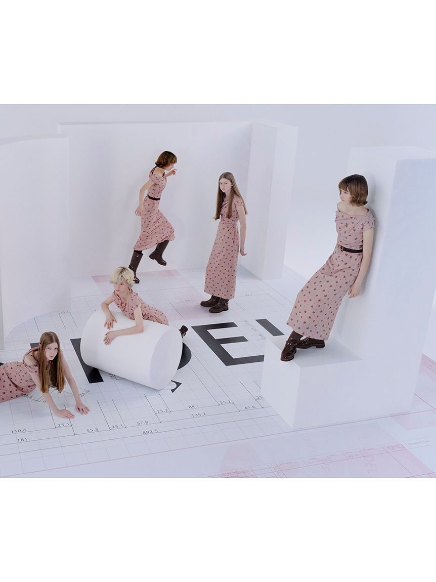 SNIDEL「フラワープリントドレープワンピース」|ワンピース|