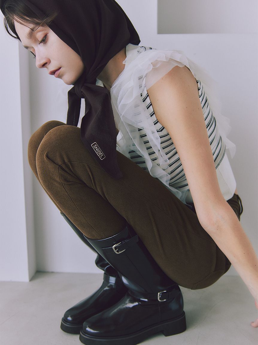 SNIDEL「バリエライダースブーツ」|ロングブーツ|