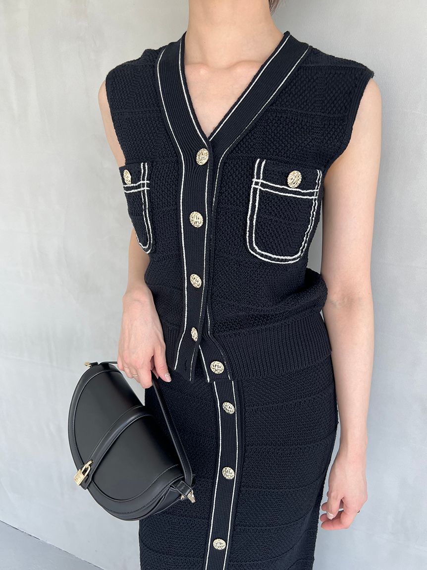 SNIDEL「Sustainableストラクチャーニットスカート」|スカート|