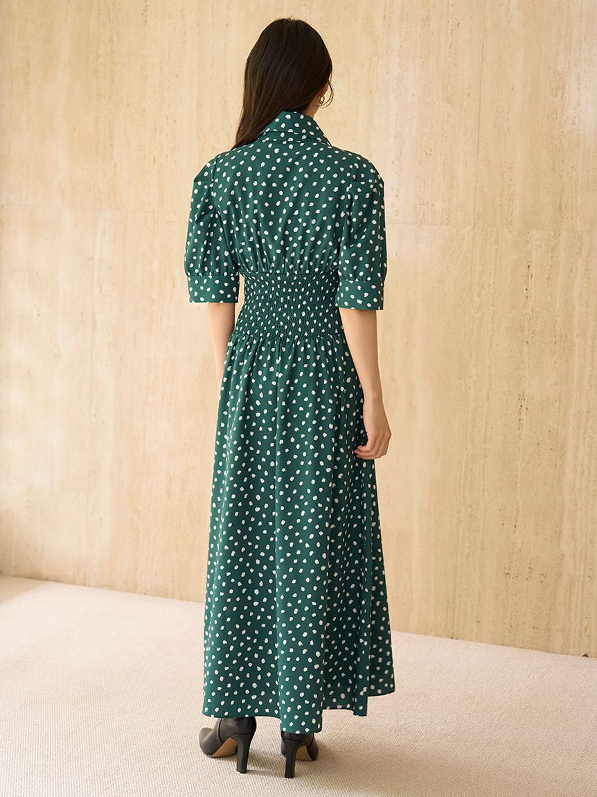 SNIDEL「ドットボウタイシャツワンピース」|ワンピース|