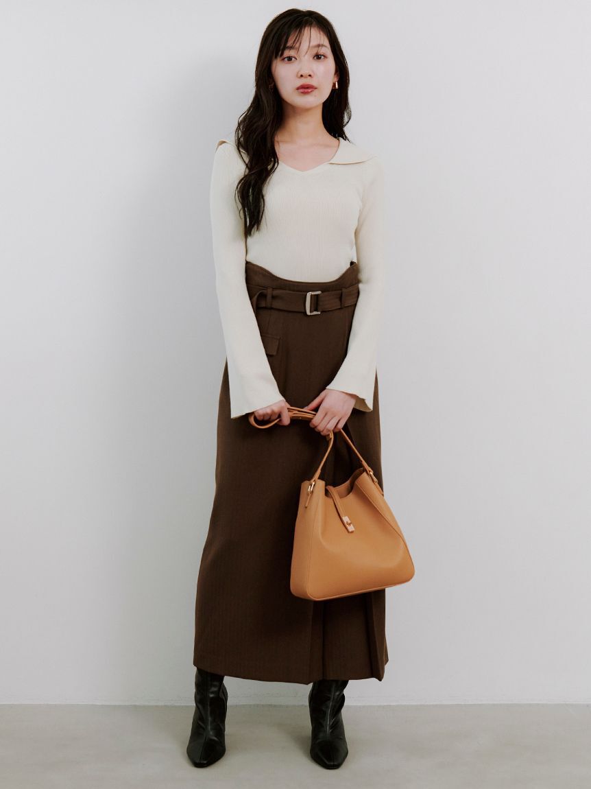 SNIDEL「オフショル衿ニットプルオーバー」|ニット・セーター|