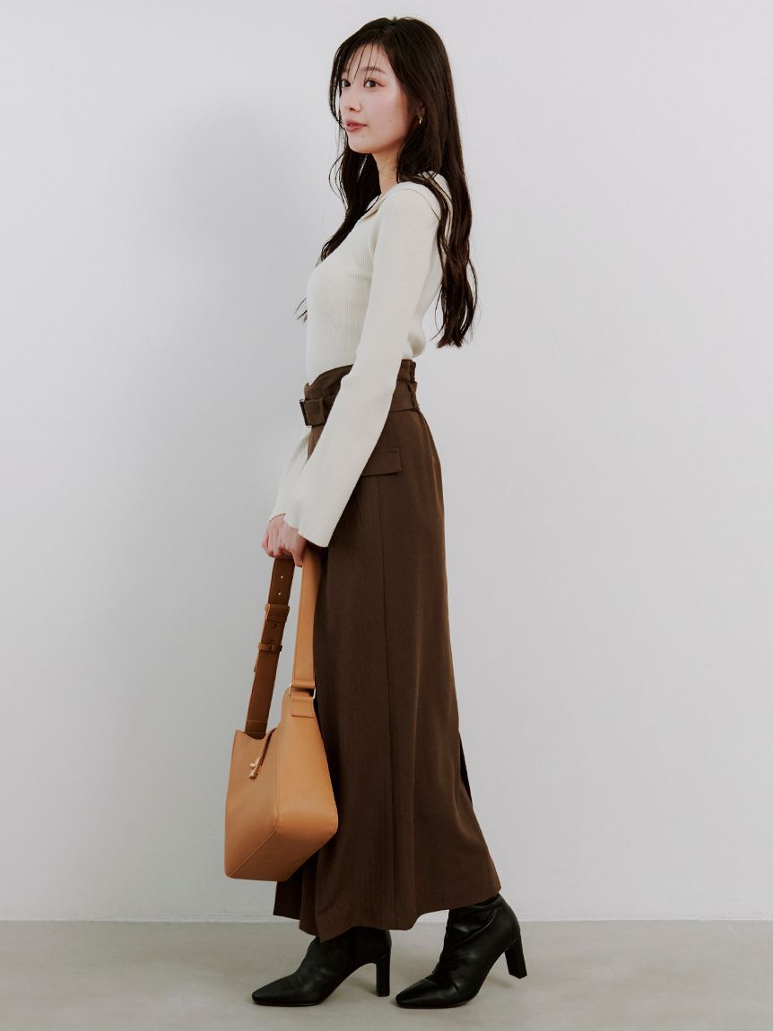 SNIDEL「オフショル衿ニットプルオーバー」|ニット・セーター|