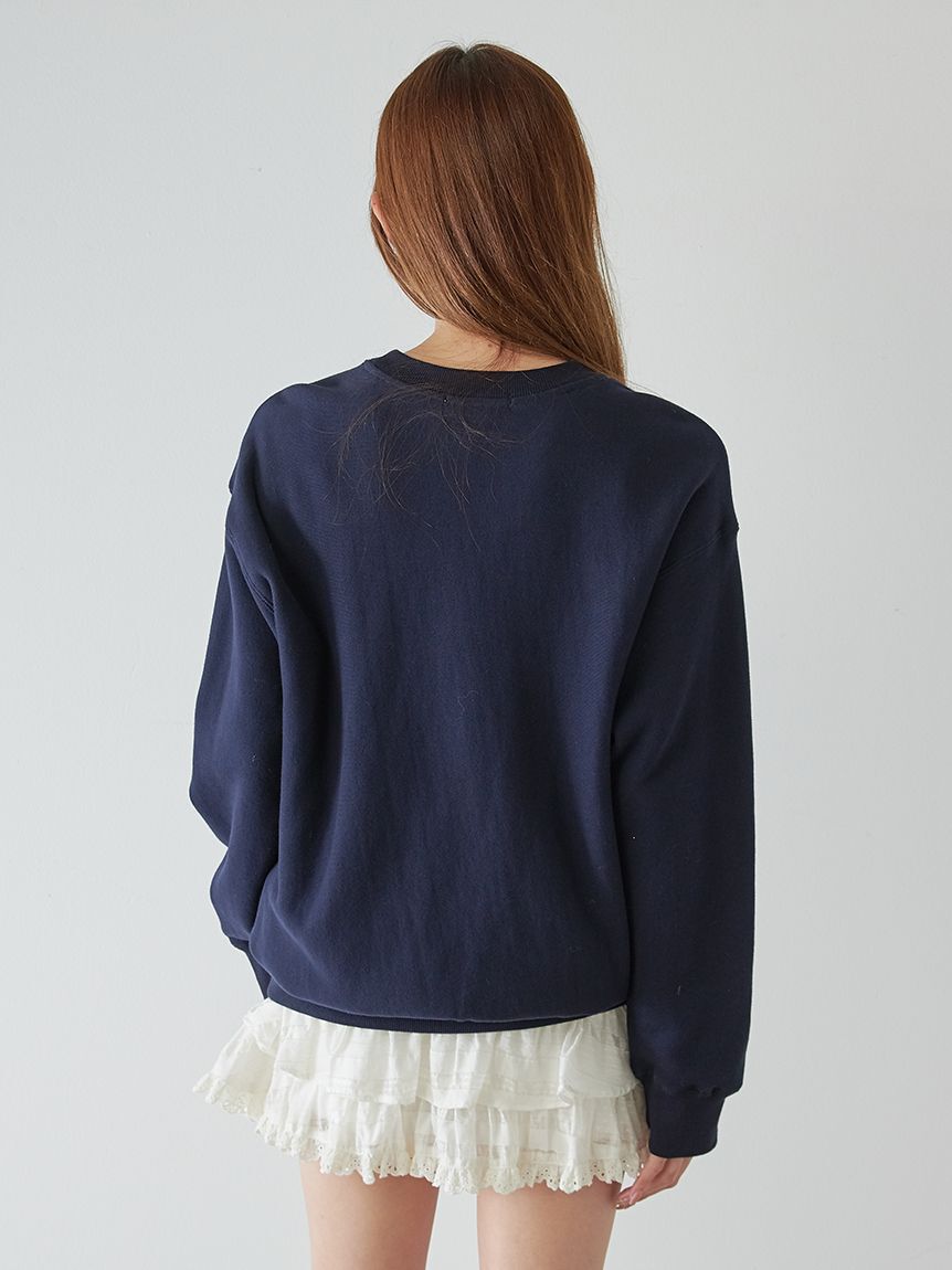 SNIDEL「【WEB限定/ボアコレクション】ロゴモチーフスウェット」|スウェット・ジャージ|