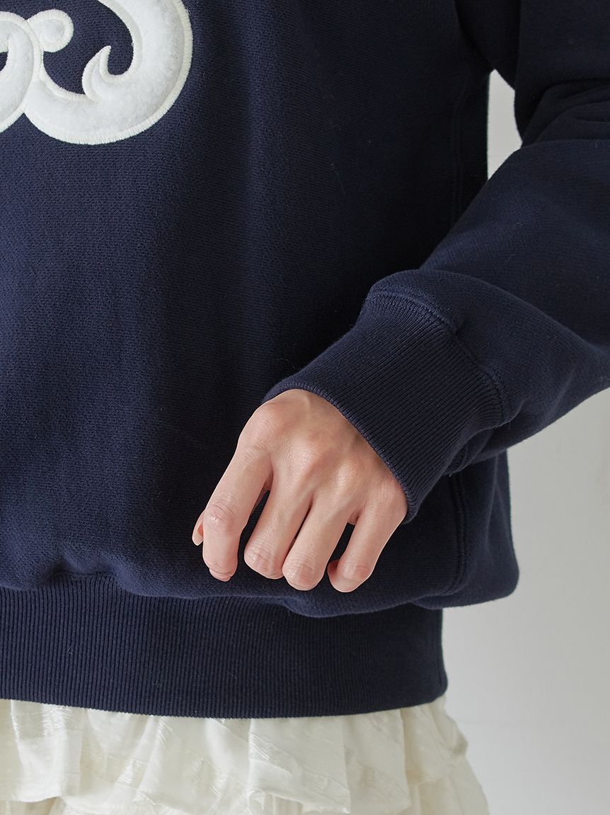 SNIDEL「【WEB限定/ボアコレクション】ロゴモチーフスウェット」|スウェット・ジャージ|