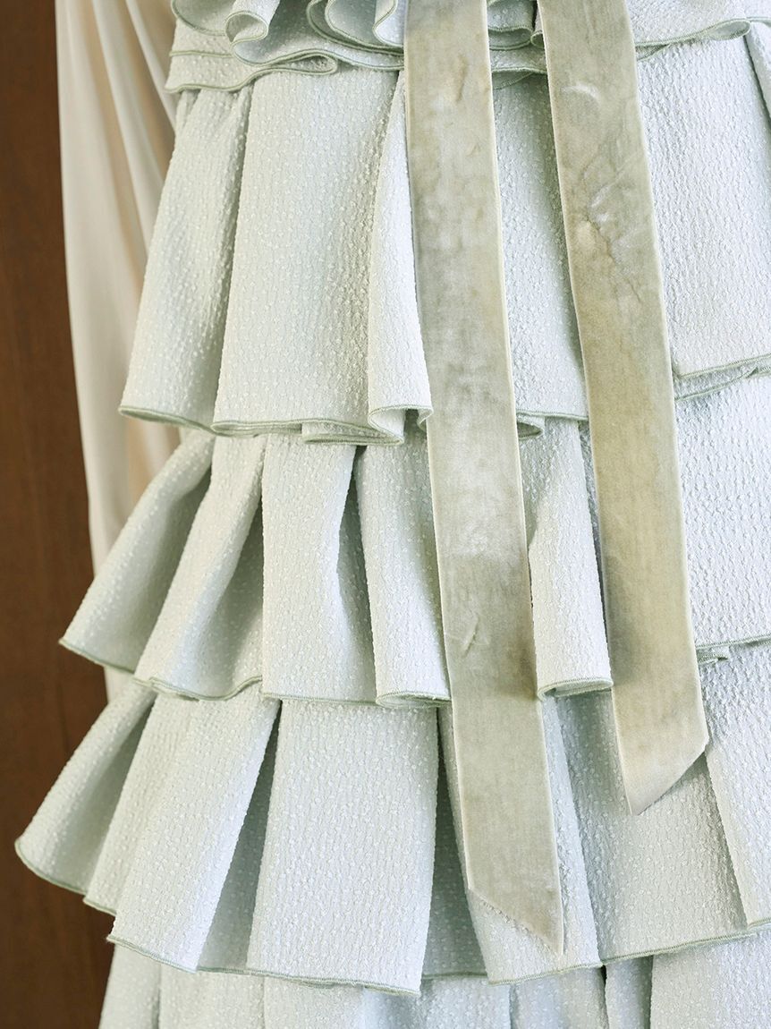 SNIDEL「ティアードラッフルミニドレス」|ワンピース|