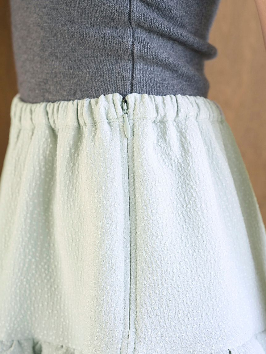 SNIDEL「ティアードラッフルミニドレス」|ワンピース|