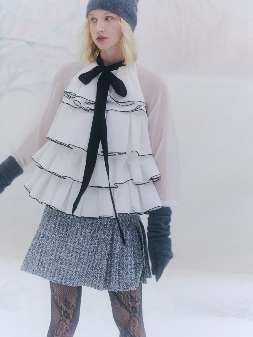 SNIDEL「ティアードラッフルミニドレス」|ワンピース|