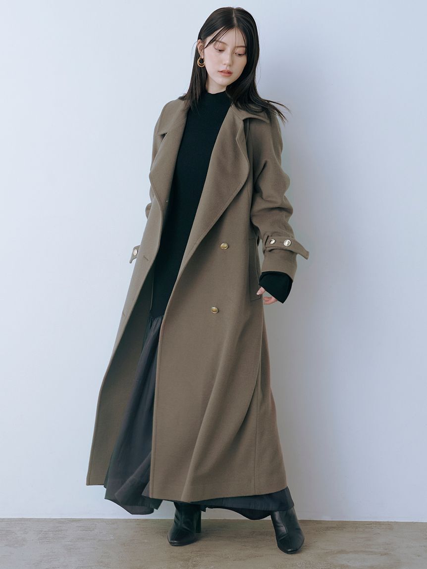 SNIDEL「Sustainableコールドショルダーニットワンピース」|ワンピース|