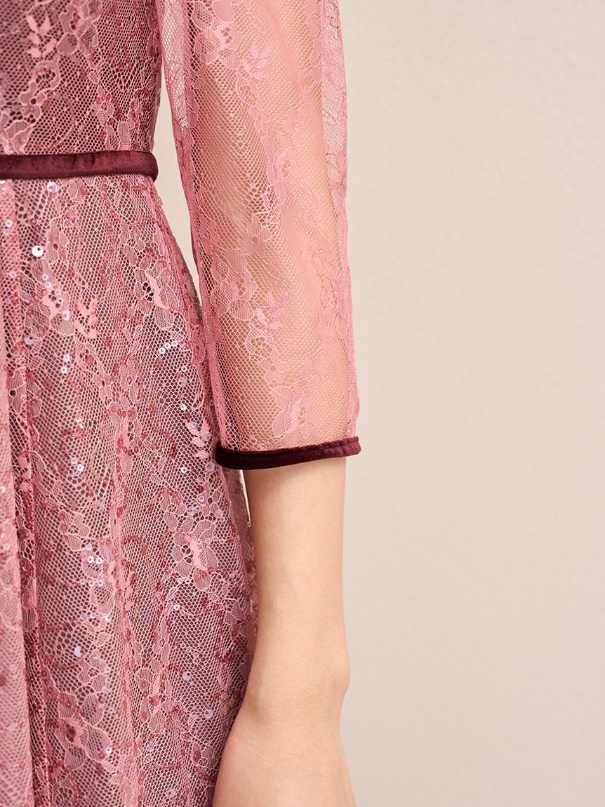 SNIDEL「Sustainableティアードチュールドレス」|ワンピース|