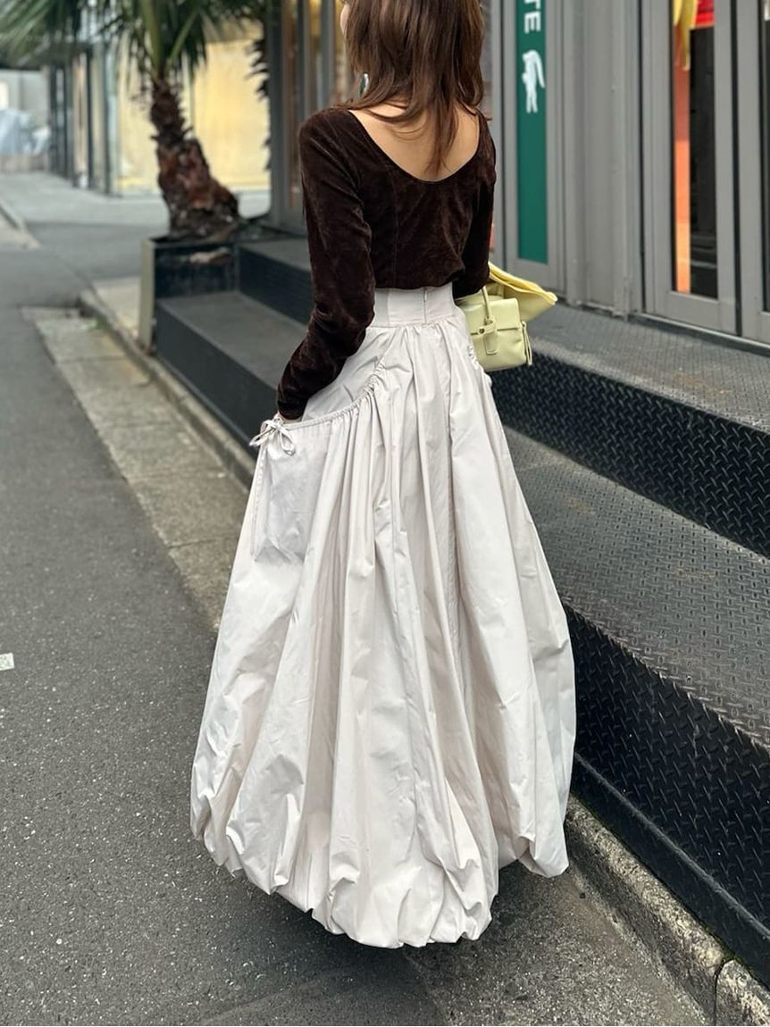 SNIDEL「カップインベロアカットソー」|Tシャツ・カットソー|