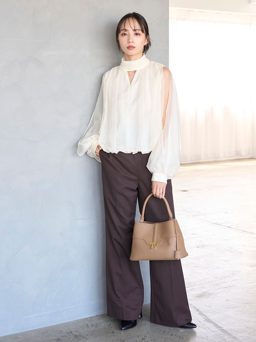 SNIDEL「スリットスリーブブラウス」|シャツ・ブラウス|