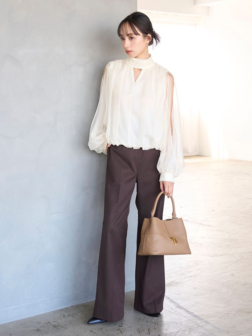 SNIDEL「スリットスリーブブラウス」|シャツ・ブラウス|