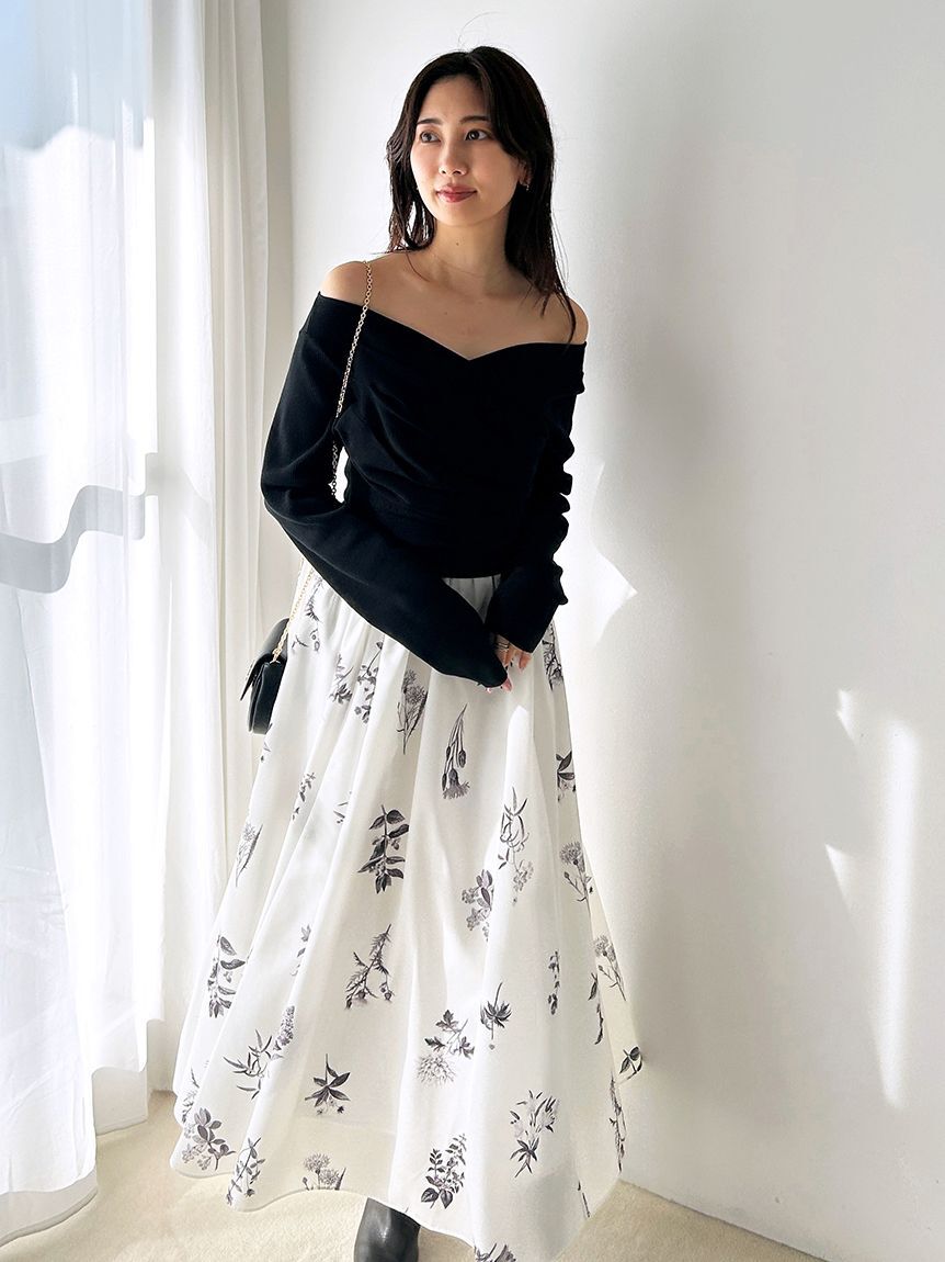 SNIDEL「ニットドッキングワンピース」|ワンピース|