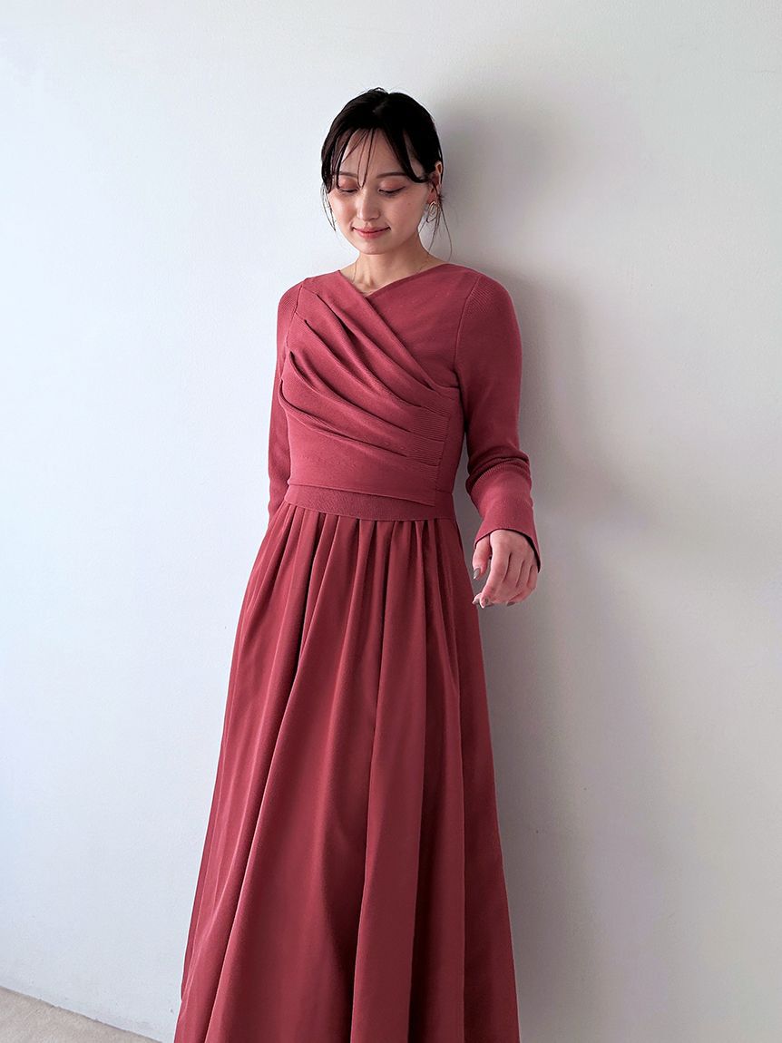 SNIDEL「ニットドッキングワンピース」|ワンピース|