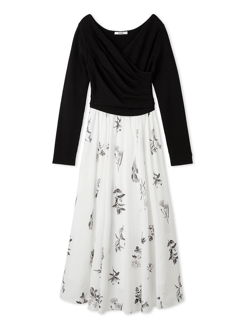 SNIDEL「ニットドッキングワンピース」|ワンピース|