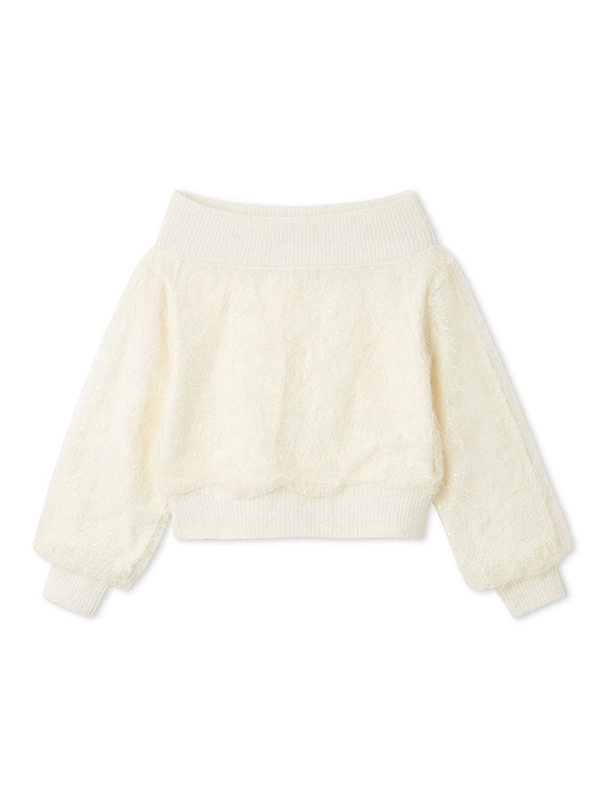 SNIDEL「ストラクチャーレースニット」|ニット・セーター|