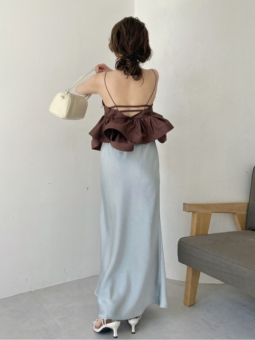 FRAY I.D「ラッフルヘムデザインキャミソール」|キャミソール|