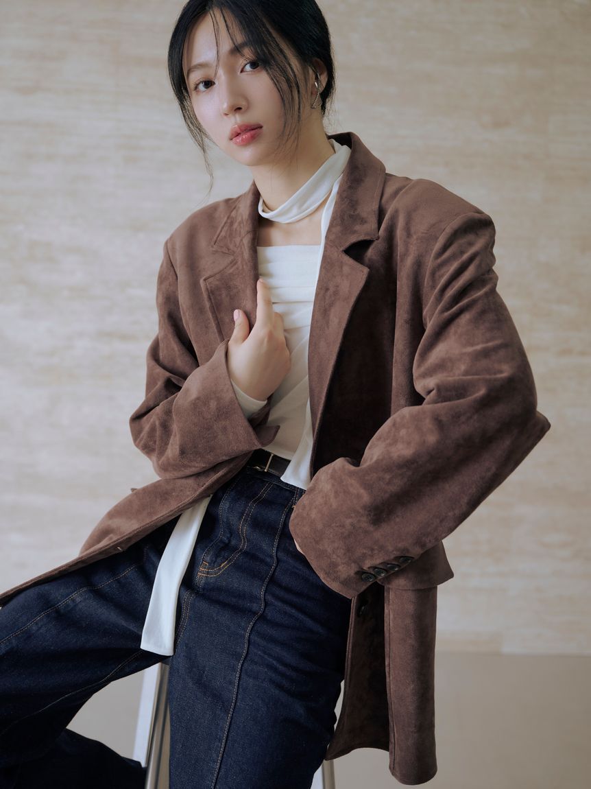 FRAY I.D「オフショルフロッキーチュールトップス」|Tシャツ・カットソー|