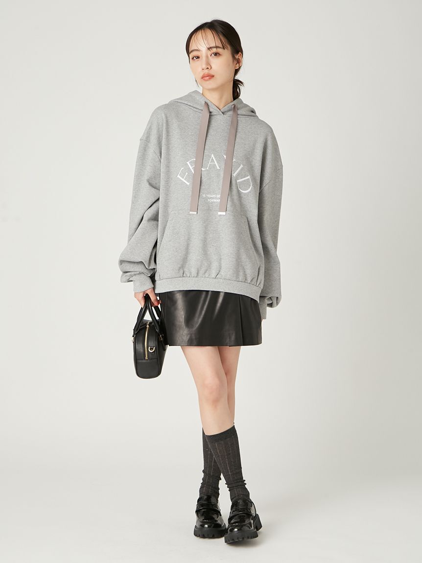 FRAY I.D「レザーライクアシメタックミニスカート」|スカート|