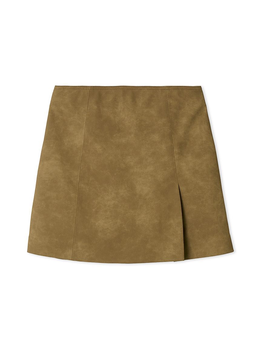 FRAY I.D「レザーライクアシメタックミニスカート」|スカート|