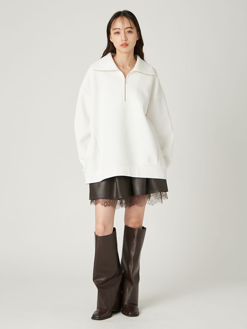 FRAY I.D「ハーフジップアッププルオーバー」|Tシャツ・カットソー|